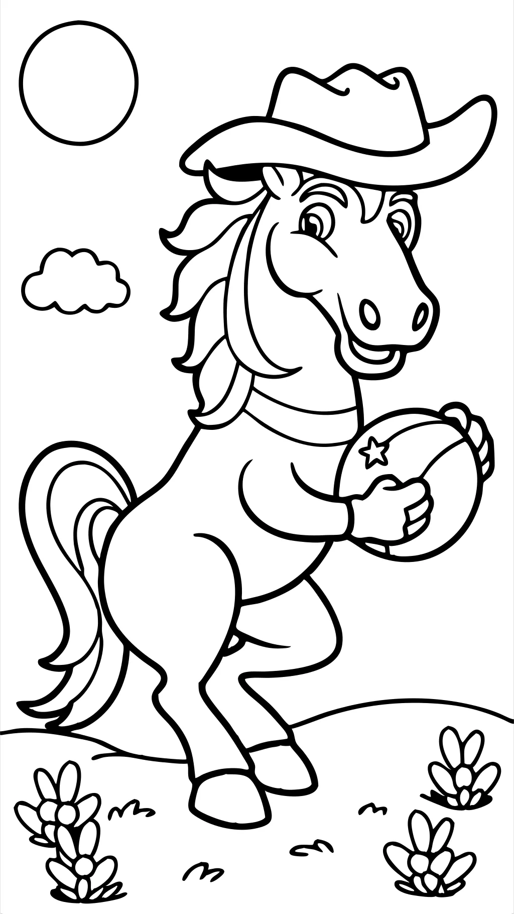 coloring pages of broncos